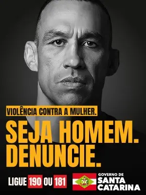 Anúncio Violência Contra Mulher - Governo de Santa Catarina - Clube do Champanhe