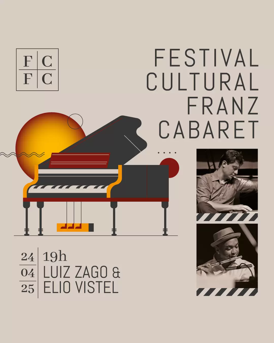 Festival Franz Cabaret retorna ao Centro de Florianópolis com concerto inédito dedicado à música brasil