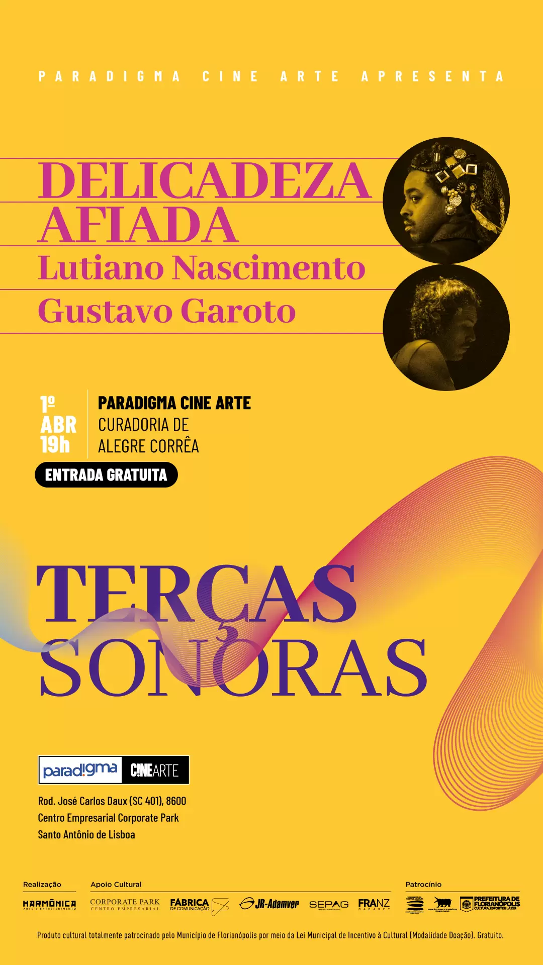 Show “Delicadeza Afiada” leva experiência sonora e imagética ao Paradigma Cine Arte