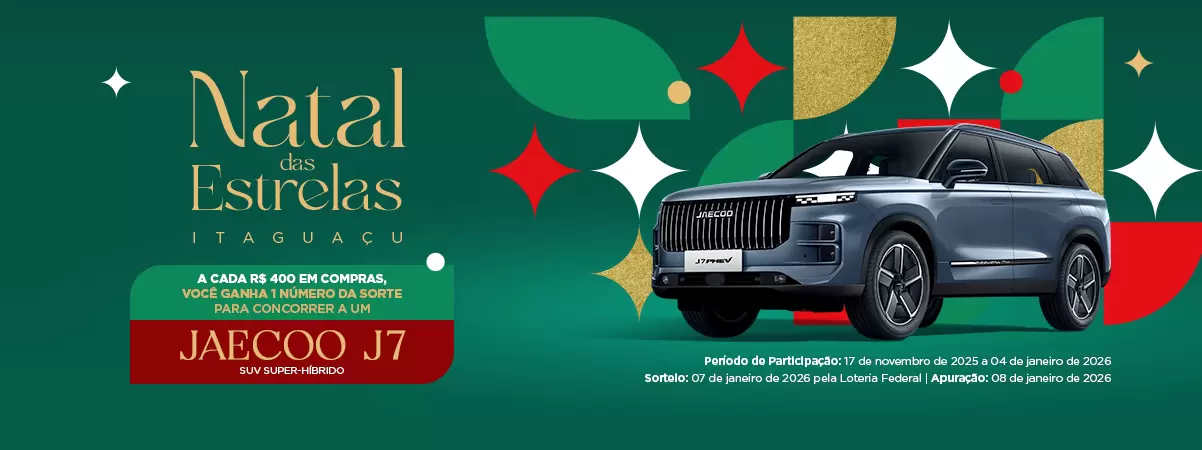Promoção de Natal do Shopping Itaguaçu vai sortear um carro zero KM