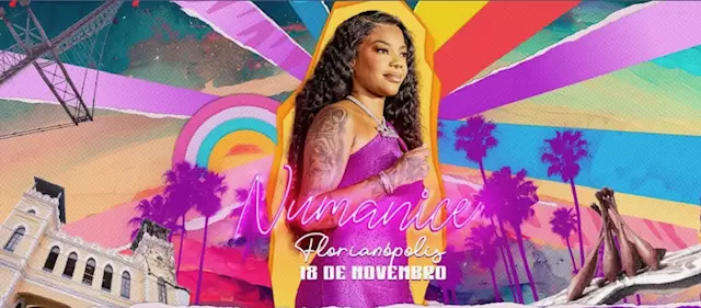 Sucesso por todo o Brasil, o Numanice de Ludmilla chega neste sábado a Florianópolis