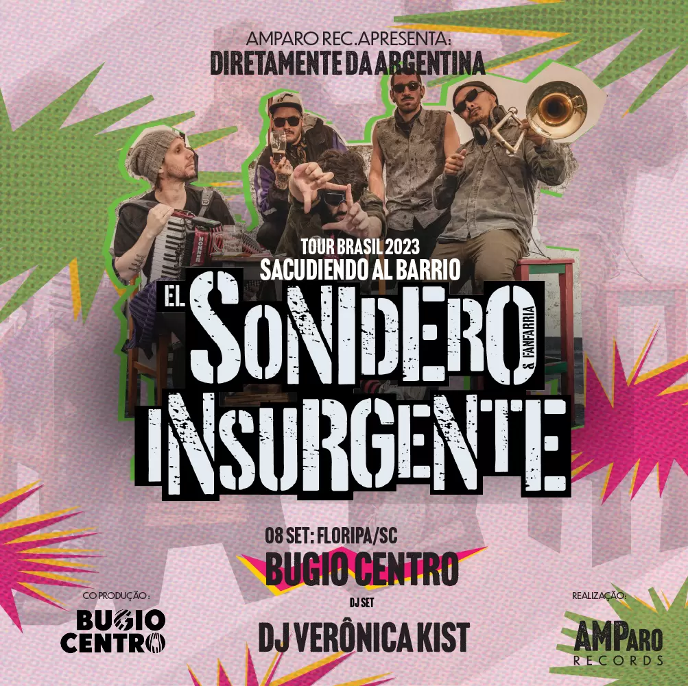 Banda argentina El Sonidero Insurgente faz show em Florianópolis