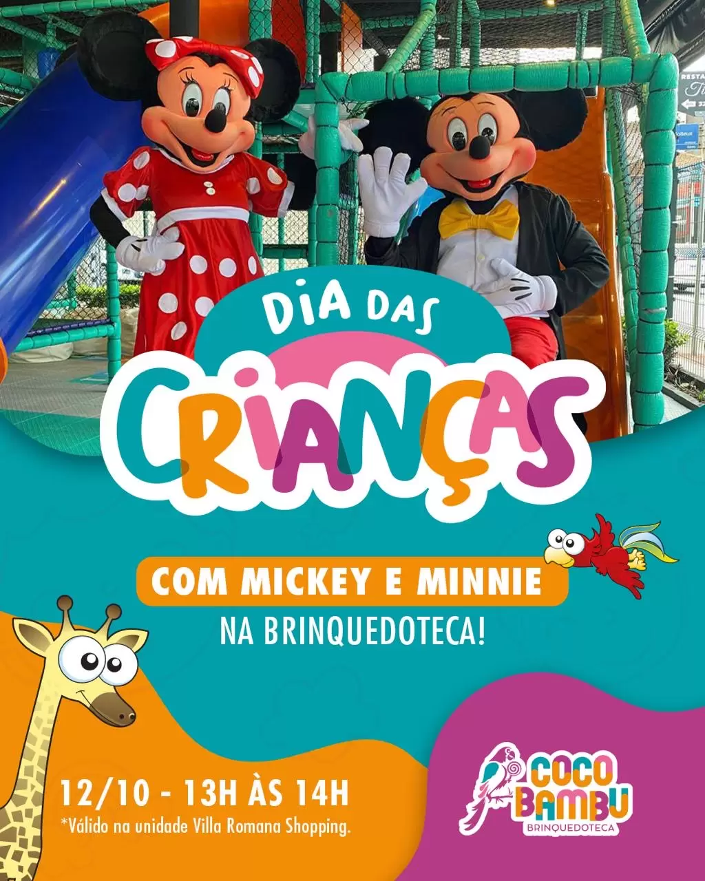 Coco Bambu Florianópolis celebra o Dia das Crianças com personagens especiais