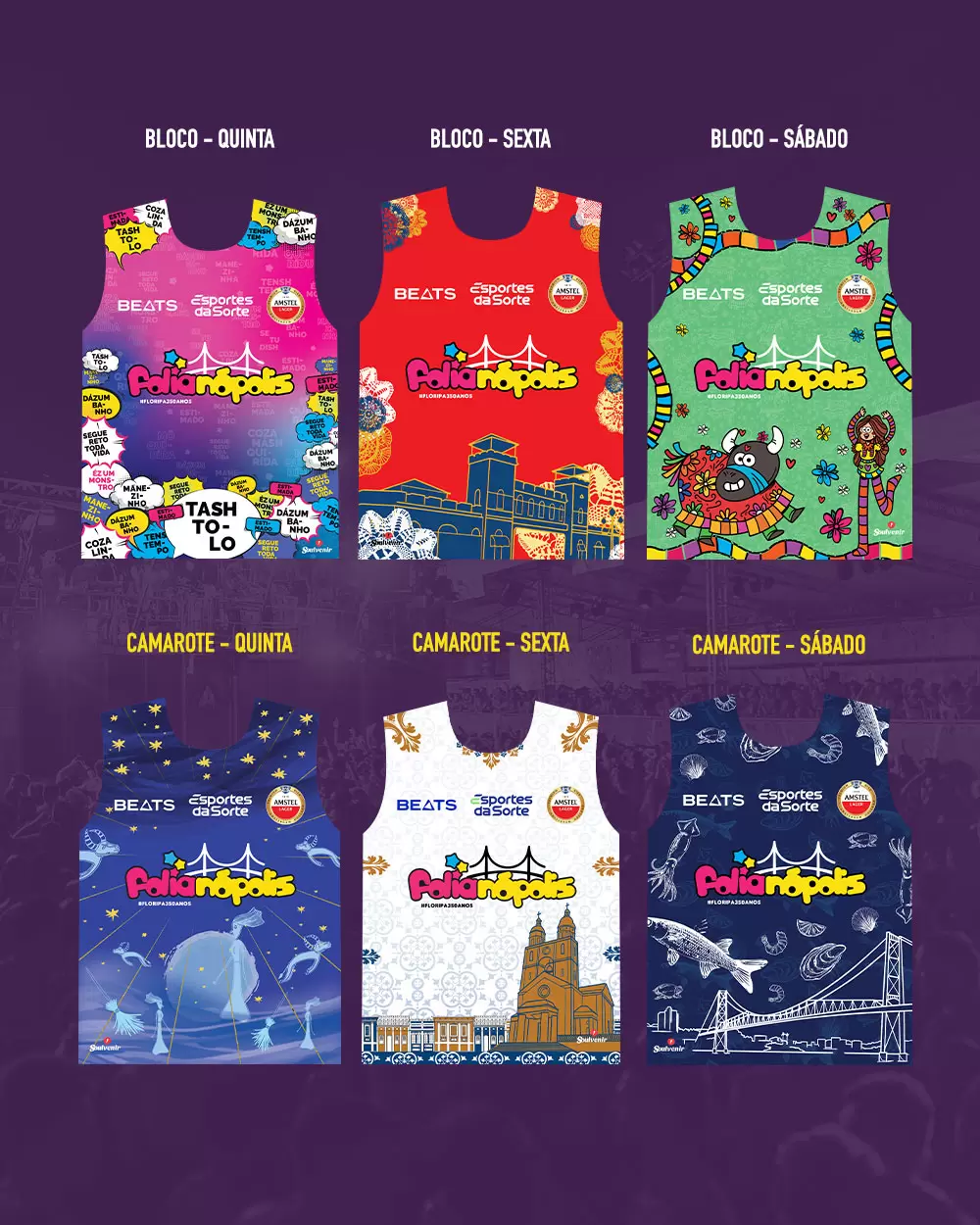 Folianópolis revela abadás da 16ª edição da micareta