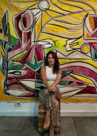 Evento tartá pintura de tela ao vivo, no Espaço Criativo Traga Flor, em BC