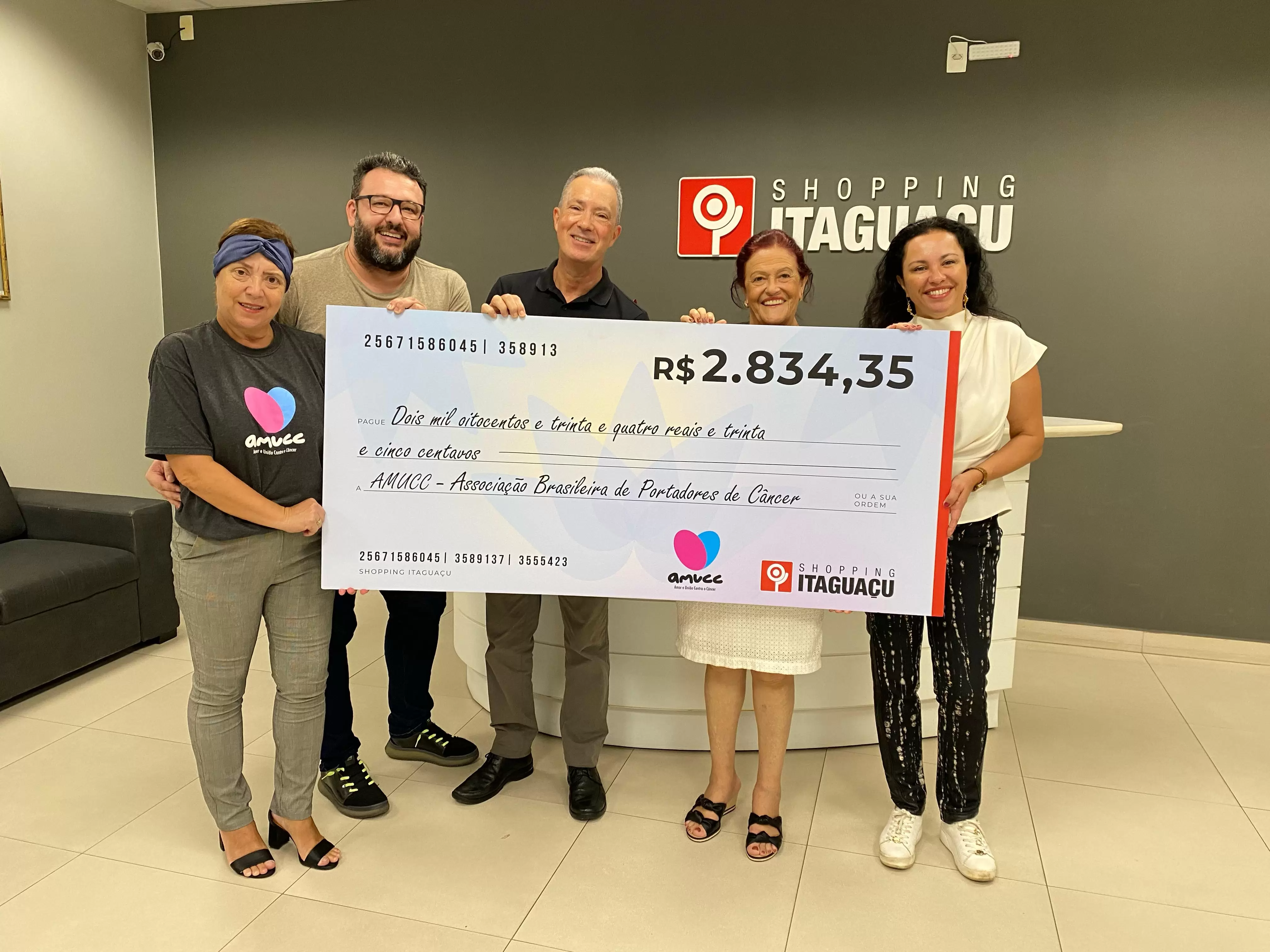 Fonte dos Desejos de Natal do Shopping Itaguaçu beneficia a AMUCC