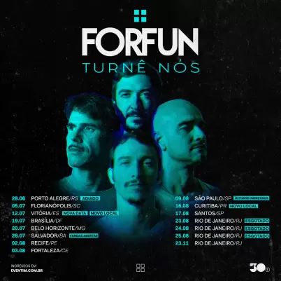 Forfun estreia turnê NÓS em Florianópolis em julho