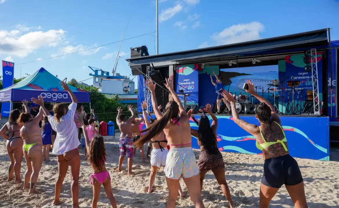 Caravana de Verão animou praia de Zimbros durante todo o feriadão de Carnaval