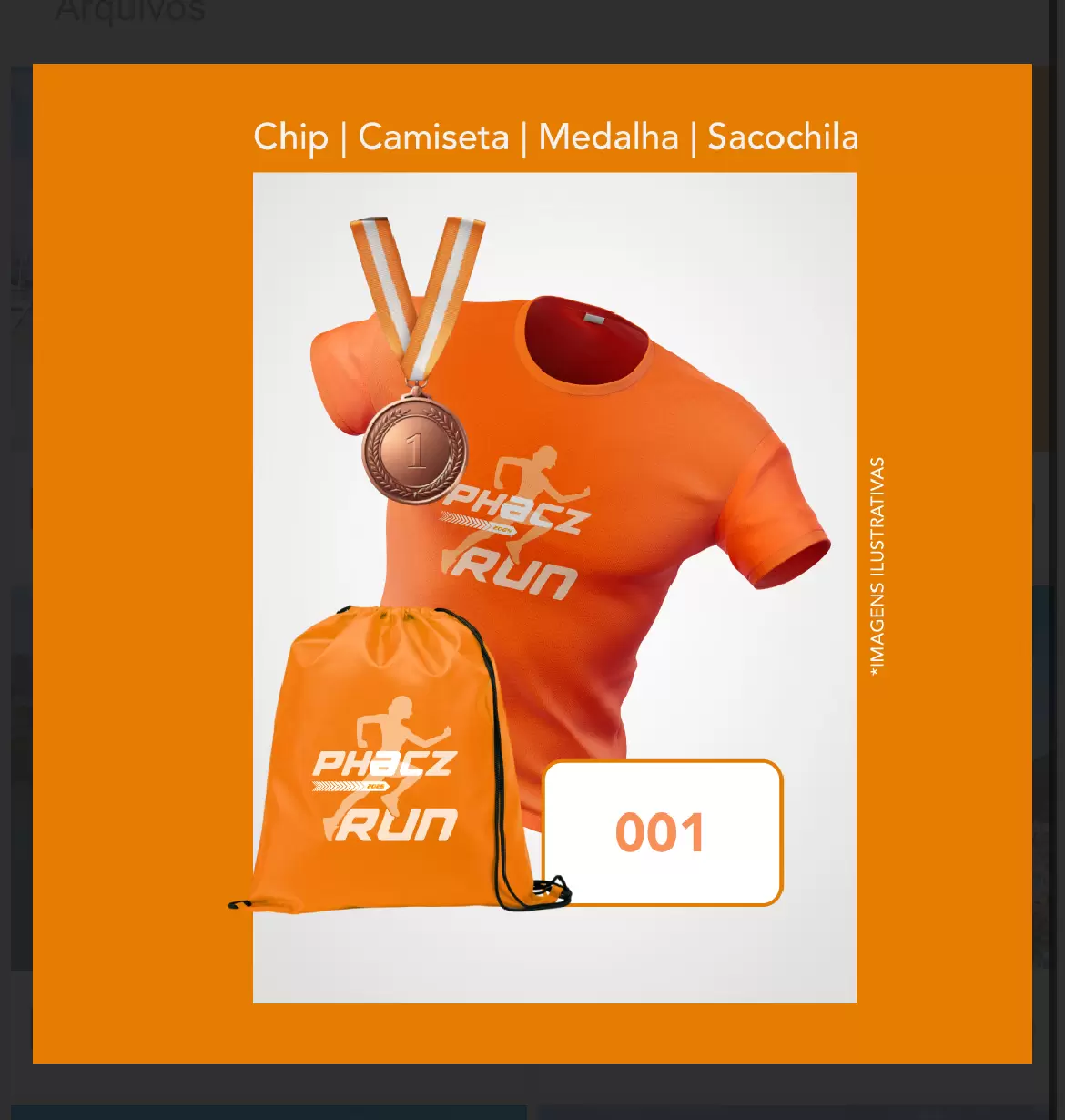 Retirada de kits da Phacz Run começa nesta sexta-feira (