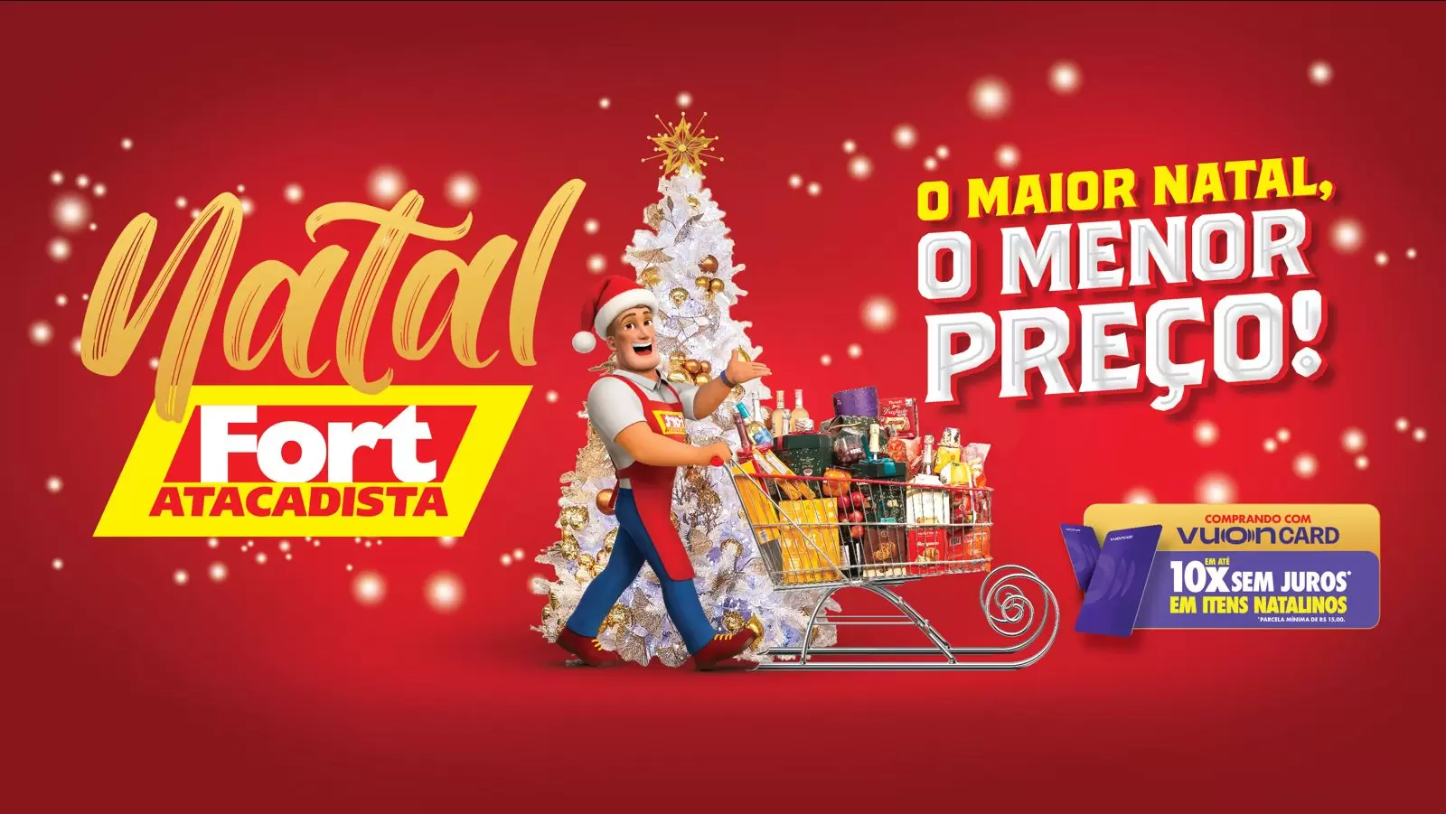 Fort Atacadista lança campanha de Natal com descontos e parcelamento especial até 25 de dezembro