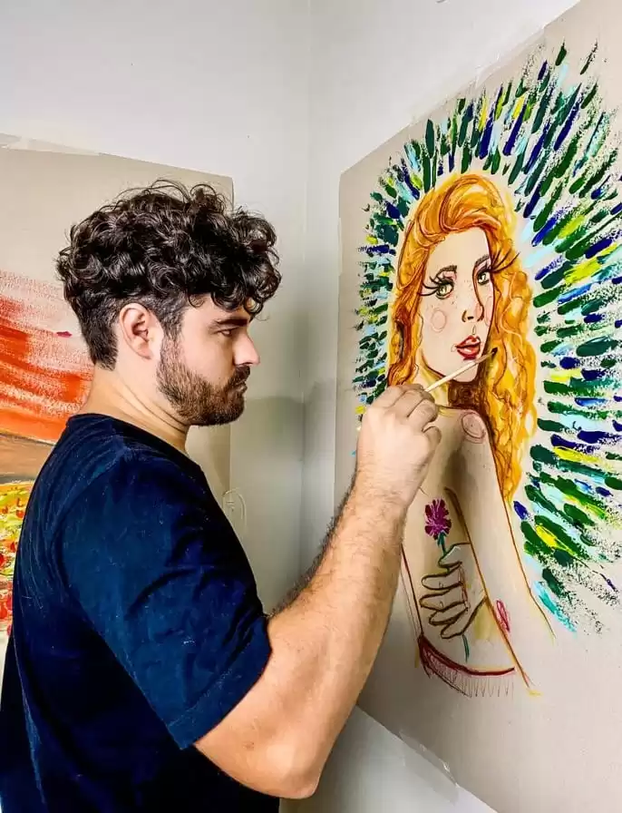 ARTISTA VISUAL MAURICIO GIARDINO FAZ AÇÃO EM PROL DA FRADA 