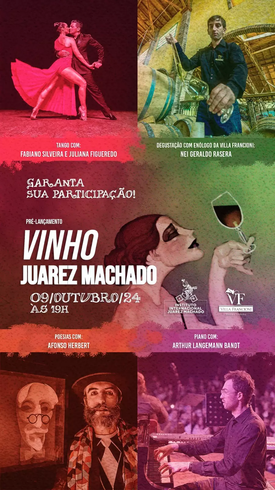 Noite de arte e sabores