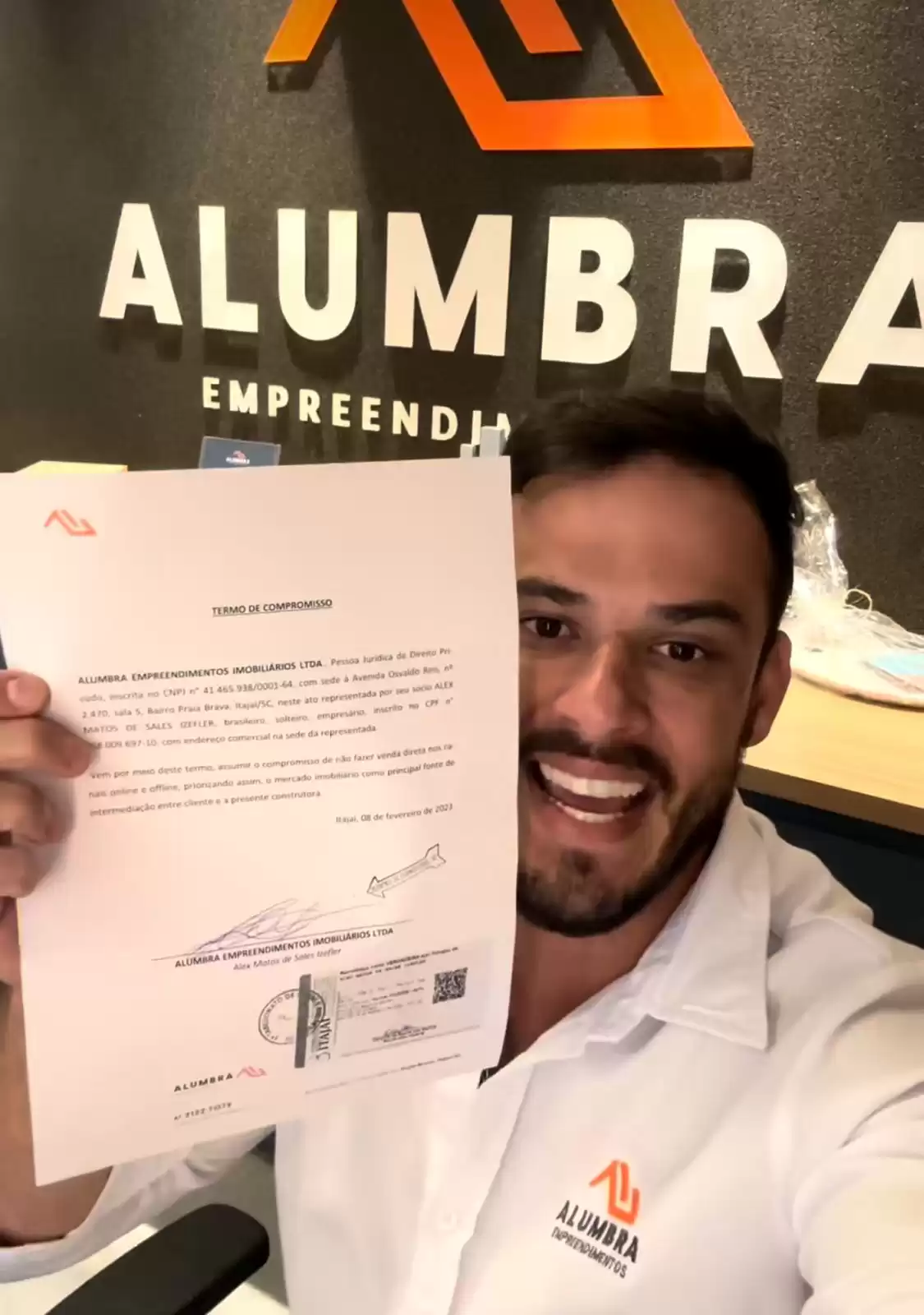 Construtora registra em cartório compromisso com corretores de imóveis