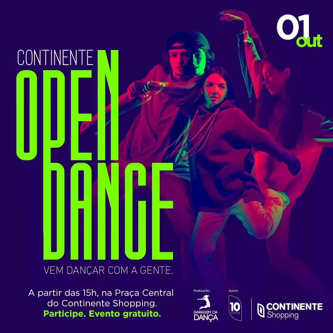 Continente Shopping promove a primeira edição do Continente Open Dance