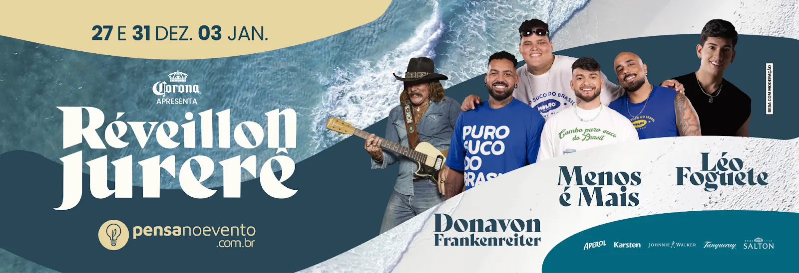 Réveillon Jurerê 2026 transforma a virada em uma experiência completa na Ilha da Magia