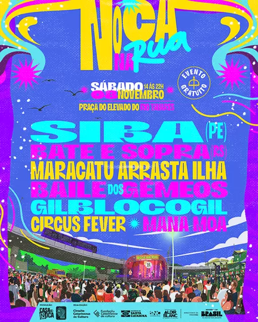 Noca na Rua #9 transforma a Praça no Rio Tavares em palco de arte, música e celebração coletiva