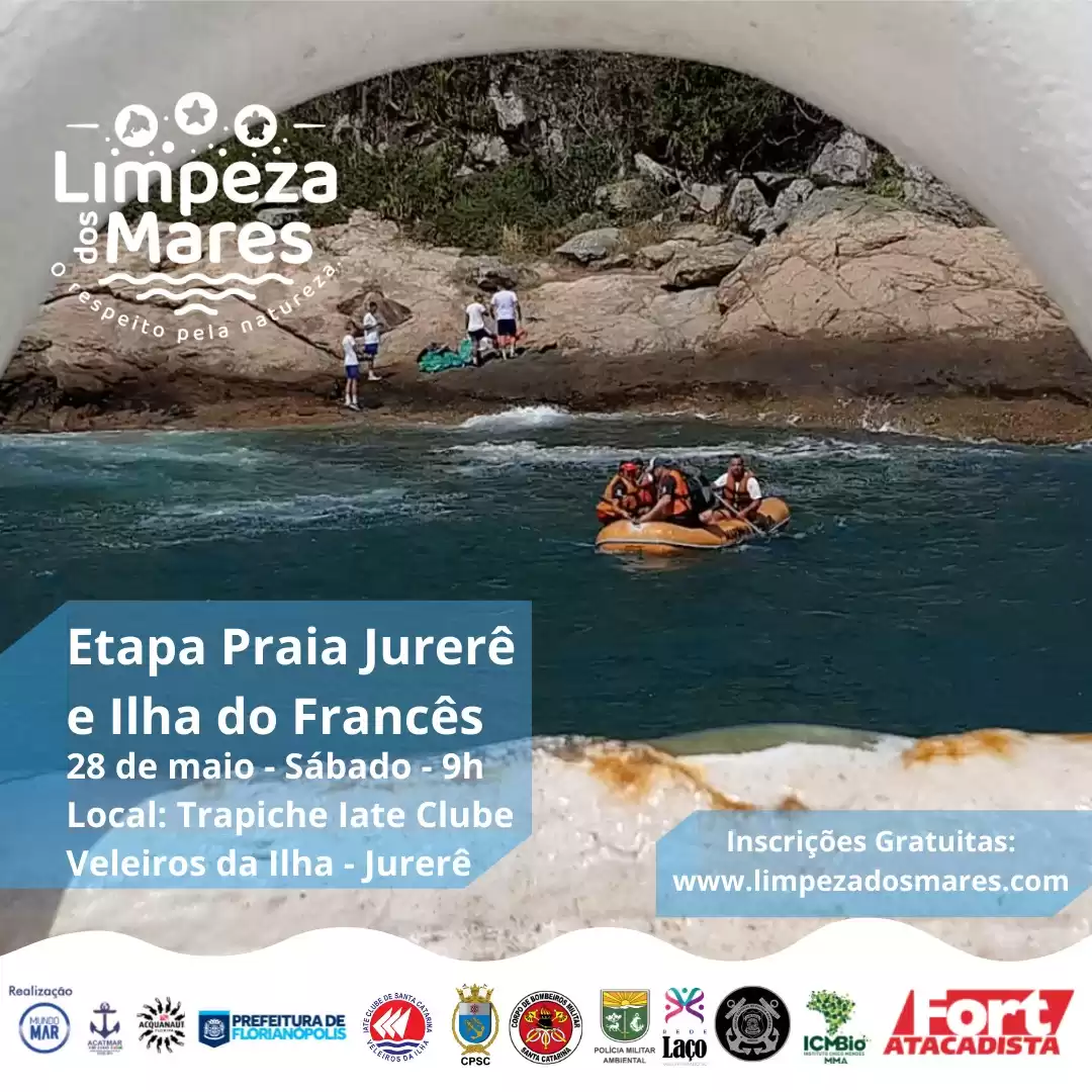 Mutirão de limpeza chega às praias de Jurerê, Jurerê Internacional e Ilha do Francês neste sábado (28)