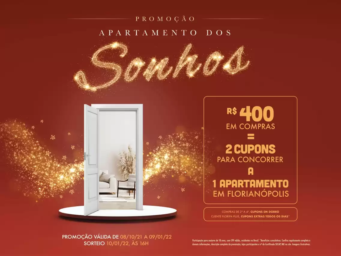 Promoção “Apartamento dos Sonhos” é sucesso entre os consumidores