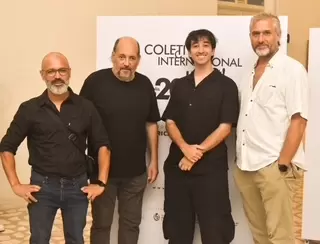 A abertura da primeira mostra internacional do espaço cultural uyArtistas reuniu convidados, imprensa e autoridades no MESC/UDESC, em Florianópolis