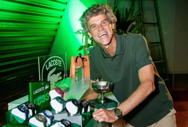Lacoste Watches celebra legado esportivo em jantar reservado com Gustavo Kuerten 